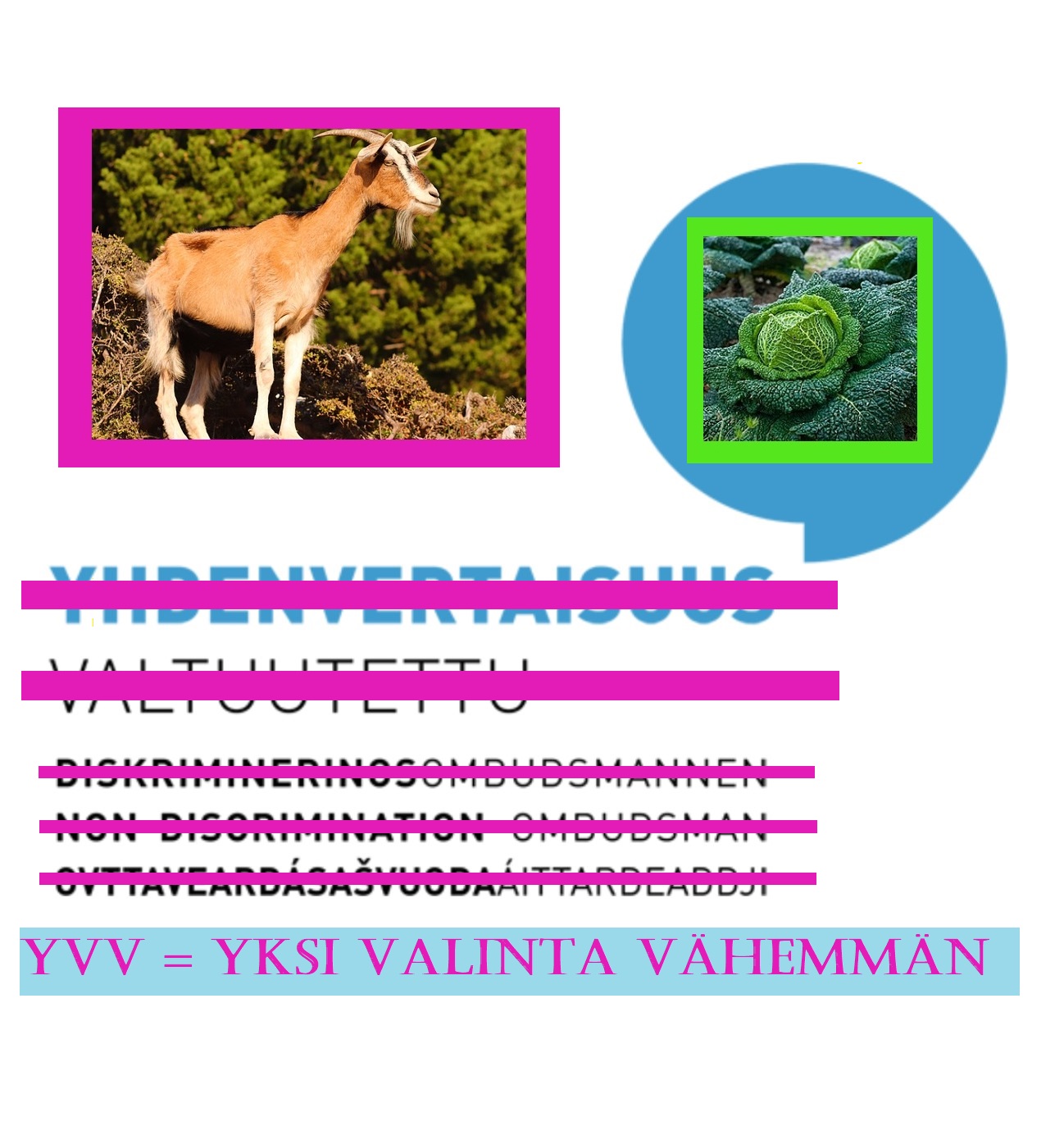 YVV = Yksi Valinta V&auml;hemm&auml;n